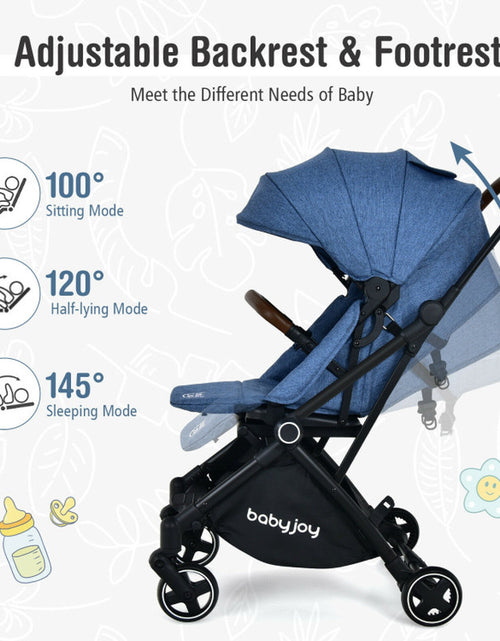 Load image into Gallery viewer, 2-In-1 Convertible Aluminum Baby Stroller with Adjustable Canopy
