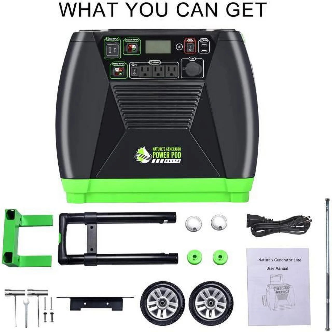 Elite Portable Solar & Wind Powered 3600 Watts Generator