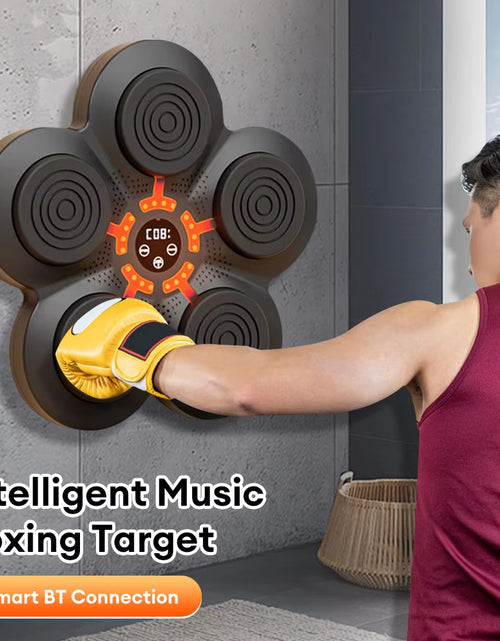 Load image into Gallery viewer, Smart Music Boxing Machine Wall Target LED Lighted Sandbag Rechargeable Boxing Training Target Home Fitness Equipment
