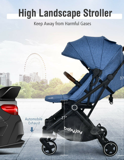 Load image into Gallery viewer, 2-In-1 Convertible Aluminum Baby Stroller with Adjustable Canopy
