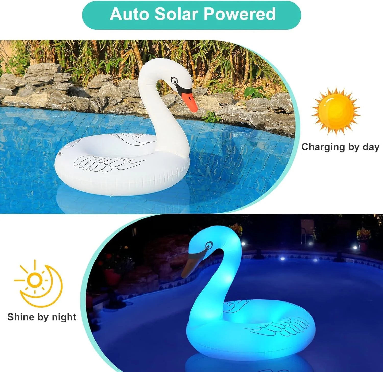 Kid Odyssey Solar Powered CP015248 AA White Pool Float