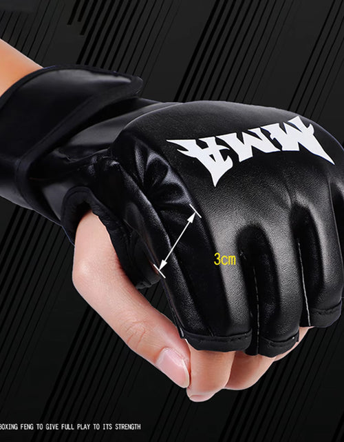 Load image into Gallery viewer, Kick MMA Boxing Gloves for Men Women PU Karate Muay Thai Guantes De Boxeo Free Fight MMA Sanda Training Adults Kids Equipment
