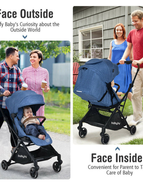 Load image into Gallery viewer, 2-In-1 Convertible Aluminum Baby Stroller with Adjustable Canopy
