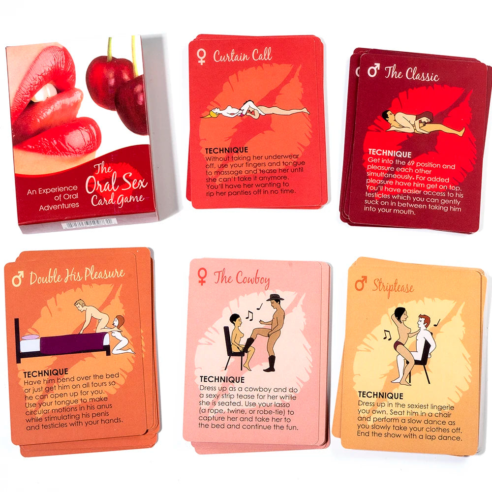 R-18 Sex Style Card Bedroom Command Toys for Couple Game Sex Naughty 50 Poses Card Gifts Adult Passion Sex Toys Supplie