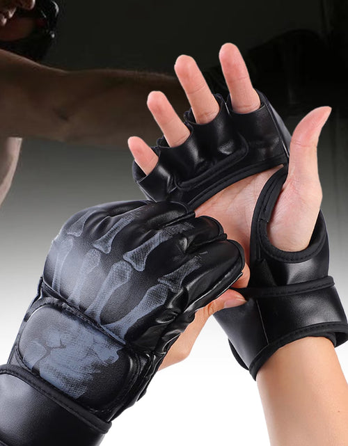 Load image into Gallery viewer, Kick MMA Boxing Gloves for Men Women PU Karate Muay Thai Guantes De Boxeo Free Fight MMA Sanda Training Adults Kids Equipment
