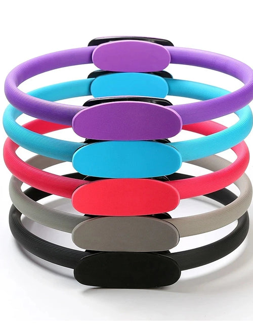 Load image into Gallery viewer, Yoga Fitness Ring Circle Pilates Women Girl Exercise Home Resistance Elasticity Yoga Gym Workout Pilates Ring Circle
