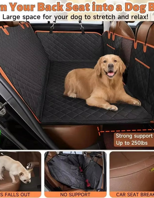 Load image into Gallery viewer, Hard Bottom Dog Car Seat Cover Car Back Seat Extender Dogs Fit for All Cars Dog Car Waterproof Seat Cover for Back Seat
