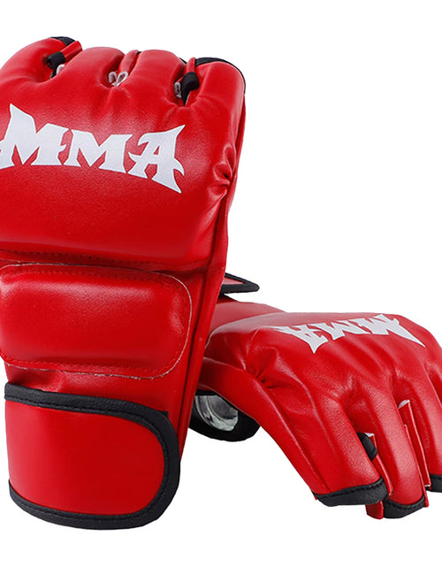 Load image into Gallery viewer, Kick MMA Boxing Gloves for Men Women PU Karate Muay Thai Guantes De Boxeo Free Fight MMA Sanda Training Adults Kids Equipment
