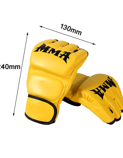 Load image into Gallery viewer, Kick MMA Boxing Gloves for Men Women PU Karate Muay Thai Guantes De Boxeo Free Fight MMA Sanda Training Adults Kids Equipment
