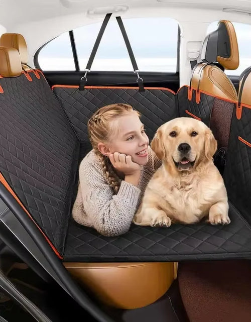 Load image into Gallery viewer, Hard Bottom Dog Car Seat Cover Car Back Seat Extender Dogs Fit for All Cars Dog Car Waterproof Seat Cover for Back Seat
