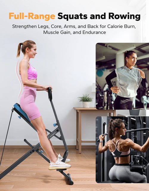 Load image into Gallery viewer, Squat Machine - Foldable 2-In-1 Glutes &amp; Leg Exercise Assist Trainer Workout Machine Home Gym Equipment, 350 Lbs Support
