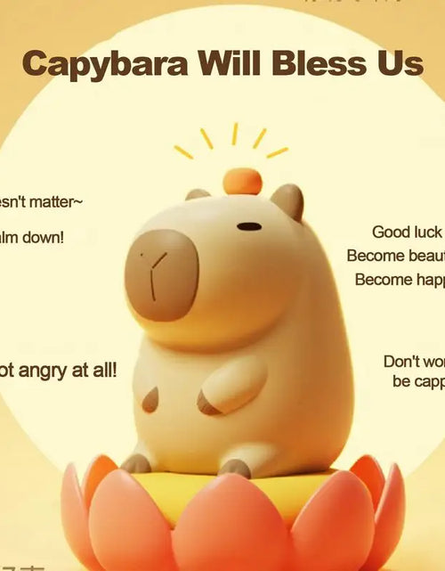 Load image into Gallery viewer, Cute Cartoon Capybara Silicone Night Light USB Rechargeable Timing Dimming Sleep Night Lamp for Children&#39;S Room Decor
