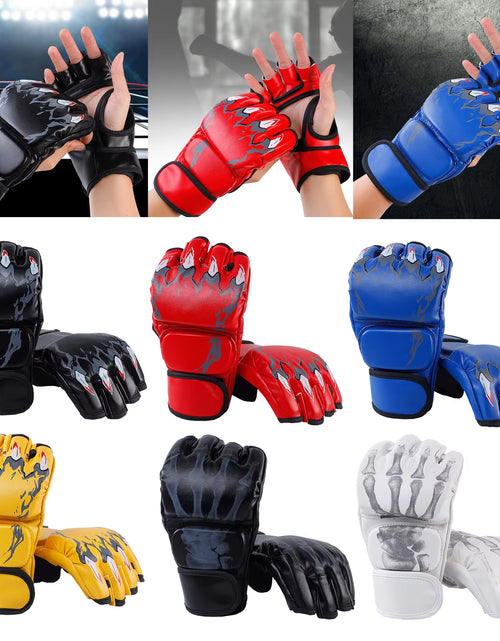 Load image into Gallery viewer, Kick MMA Boxing Gloves for Men Women PU Karate Muay Thai Guantes De Boxeo Free Fight MMA Sanda Training Adults Kids Equipment
