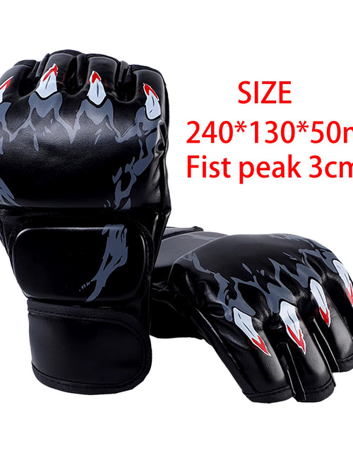 Load image into Gallery viewer, Kick MMA Boxing Gloves for Men Women PU Karate Muay Thai Guantes De Boxeo Free Fight MMA Sanda Training Adults Kids Equipment
