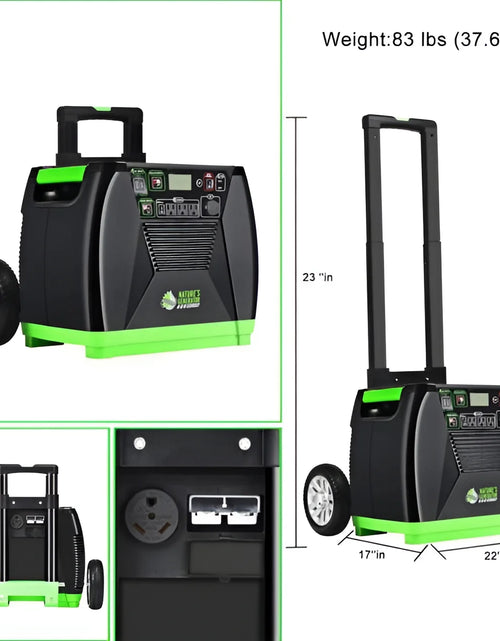 Load image into Gallery viewer, Elite Portable Solar &amp; Wind Powered 3600 Watts Generator
