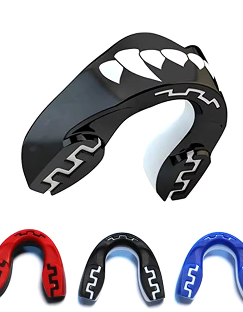 Load image into Gallery viewer, Mouth Guard Sports- Teeth 3D Technology Double Layer Boxing Mouth Guard Perfect Fit Adults with Case - Boil &amp; Bite Mouth
