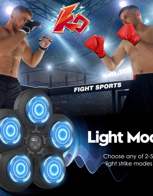 Load image into Gallery viewer, Music Boxing Machine Music Electronic Boxing Wall Target Boxing Machine with 5 Lights and Bluetooth Sensor
