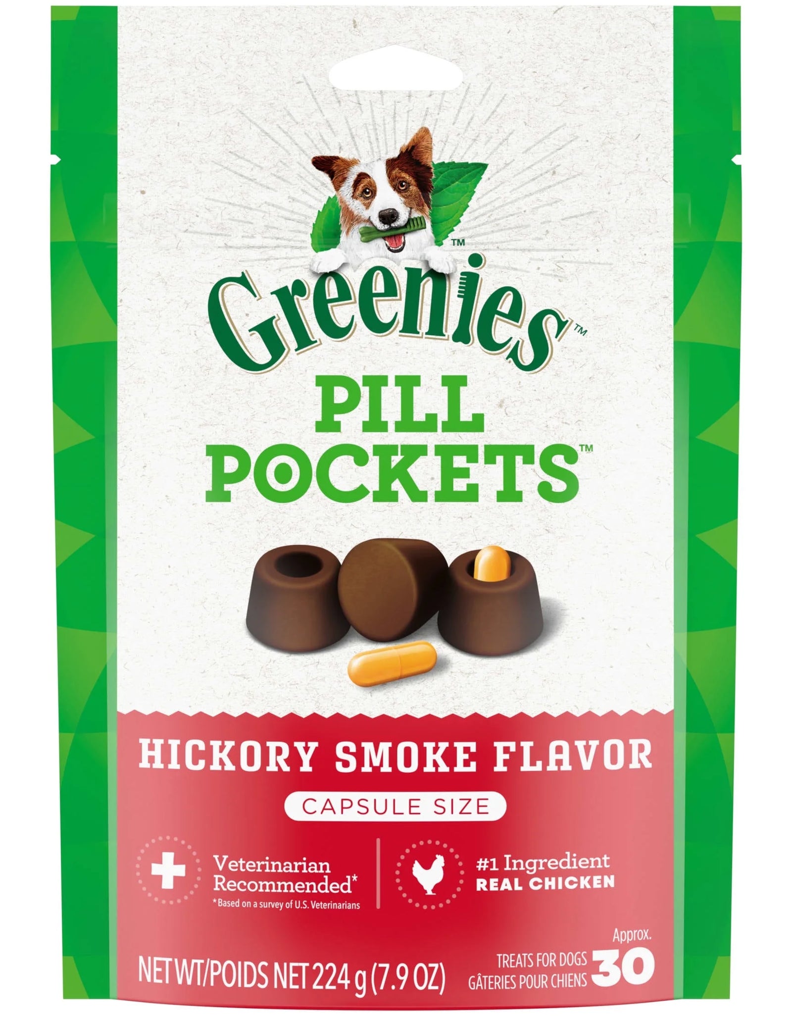 Hickory Smoke Flavored Capsule Pill Pockets, 60 Count