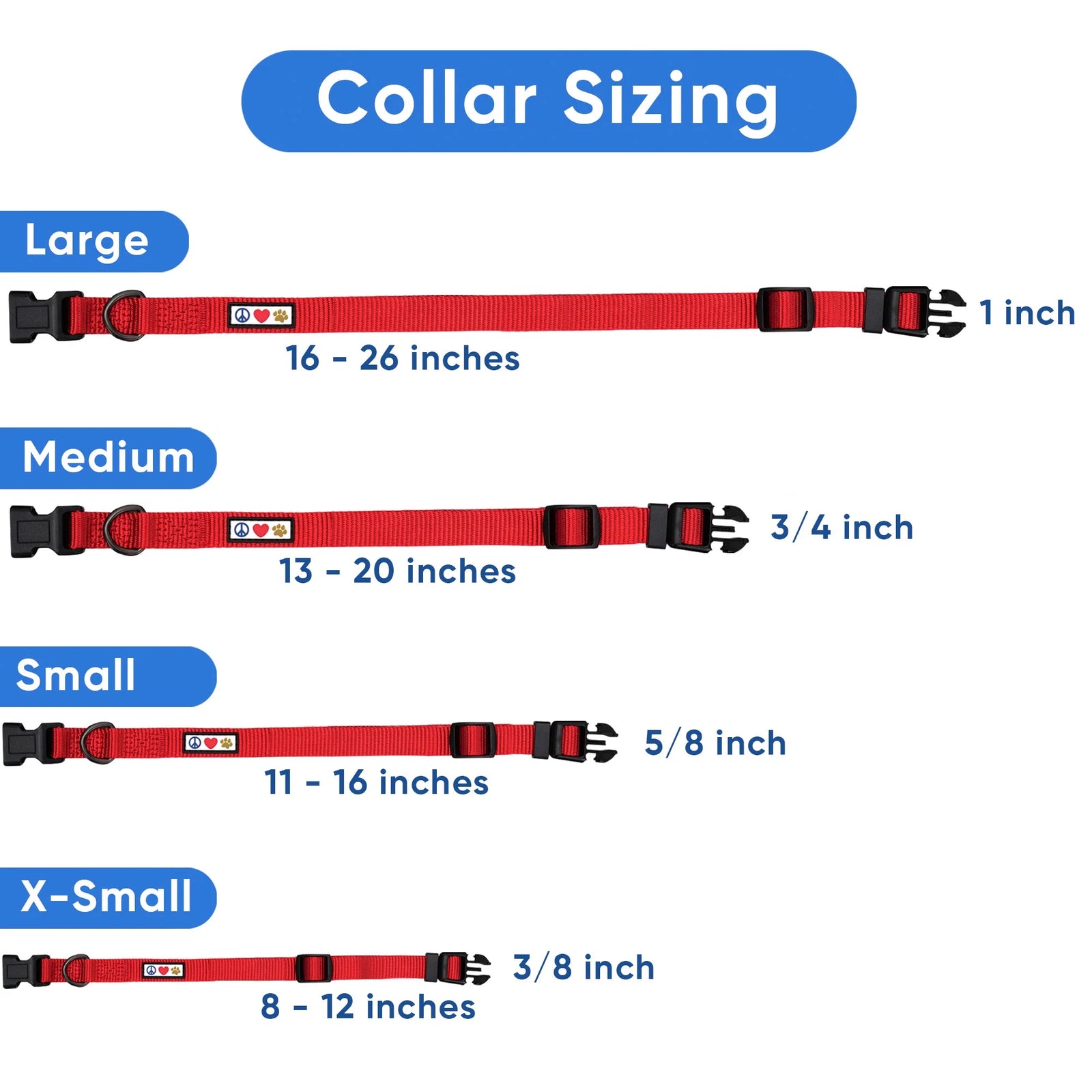 Dog Collar for Extra Small Dogs Training Puppy Collar with Solid - XS - Blue