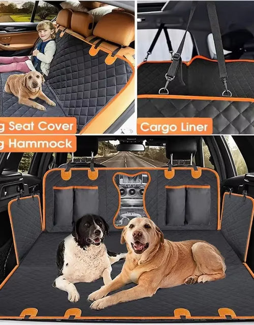 Load image into Gallery viewer, Hard Bottom Dog Car Seat Cover Car Back Seat Extender Dogs Fit for All Cars Dog Car Waterproof Seat Cover for Back Seat
