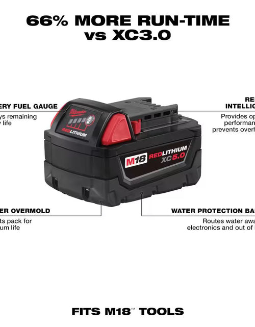 Load image into Gallery viewer, M18 FUEL 18-Volt Lithium Ion Brushless Cordless 1/4 In. Hex Impact Driver with (2) M18 5.0Ah Batteries
